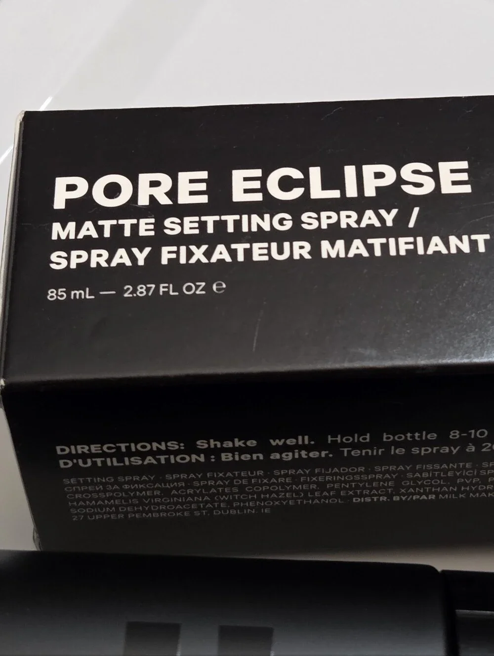 Milk Makeup Pore Eclipse Mattifying Transfer Proof Setting Spray